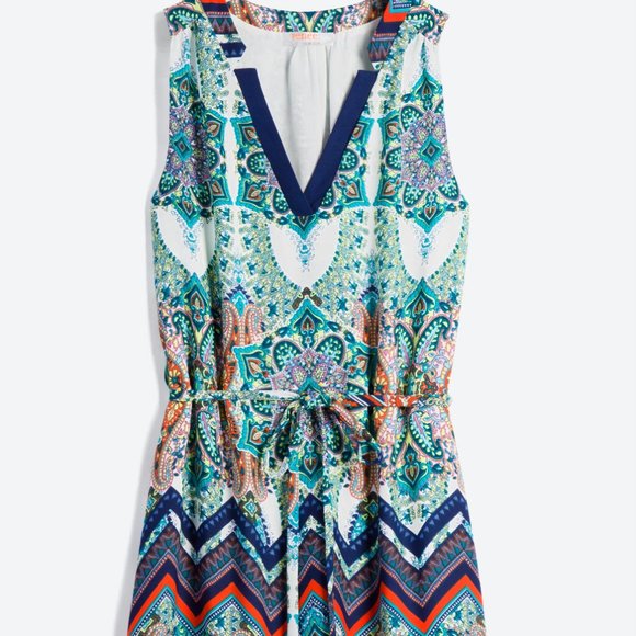 Boho Printed Dress - Picture 1 of 8